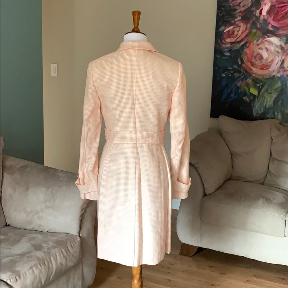 Ann Taylor peach and cream long coat jacket NWT - Picture 2 of 6